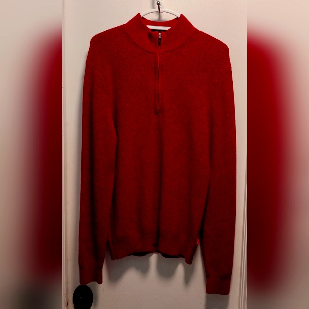 Men's Izod L/G Garnet 1/4 Zip Pullover